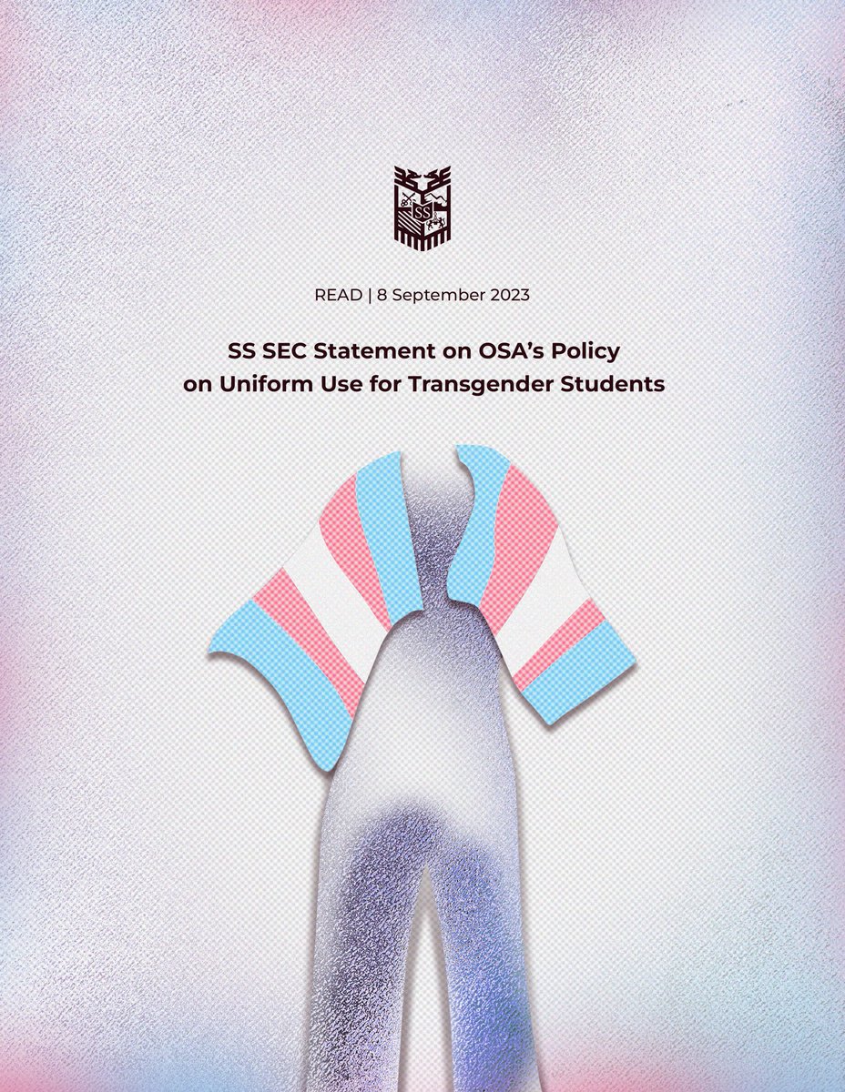 ADDU_SS's tweet photo. READ | SS SEC Statement on OSA’s Policy on Uniform Use for Transgender Students. 

[1/4] https://t.co/Xiv2iTzUGY