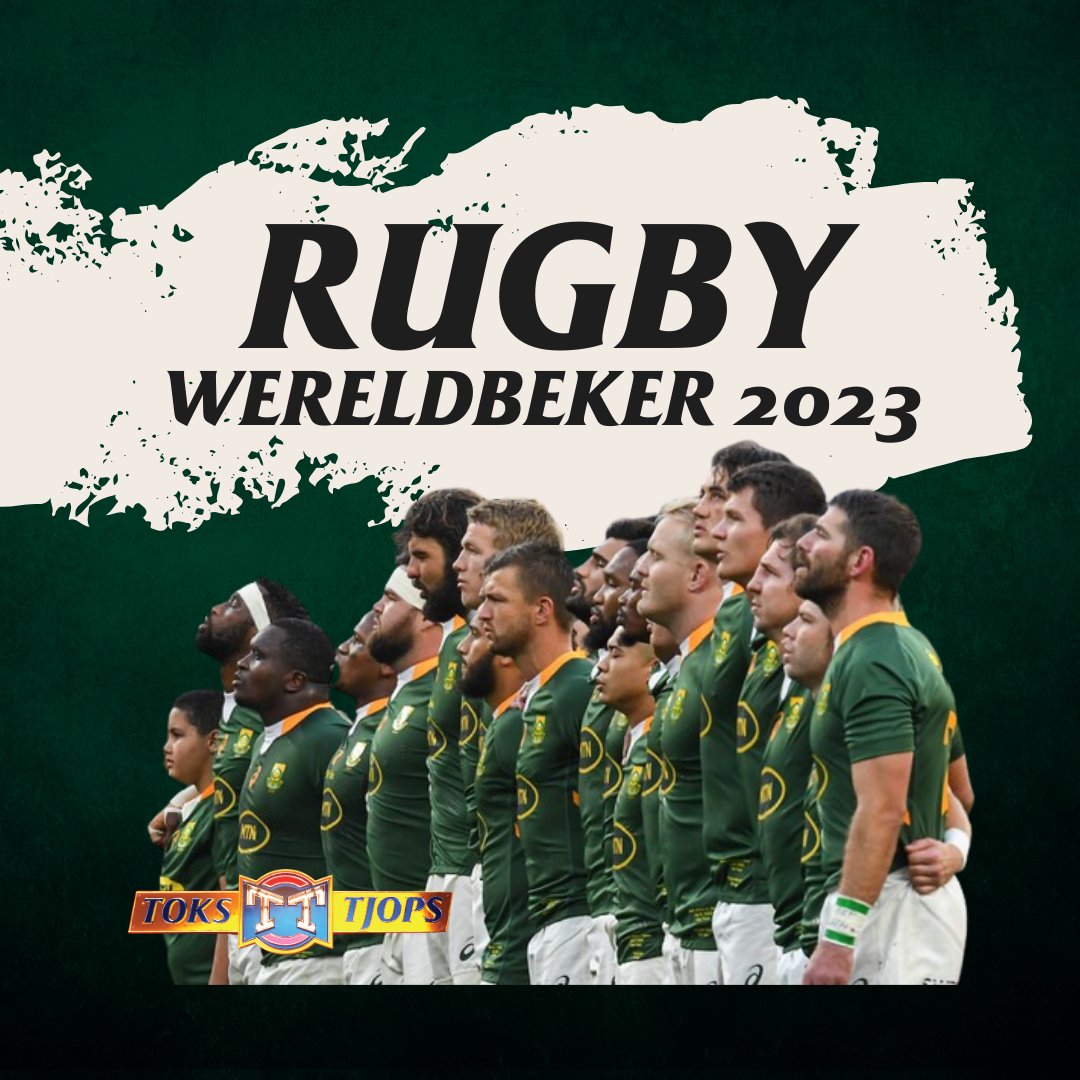 ToksnTjops's tweet image. Het almal hulle Groen en Goud aan? Vir die volgende 8 weke support ons almal die Springbokke en wens hulle alle sterkte toe!

Bring die beker huistoe boys! 

#TnT #RWC2023 #StrongerTogether #GroenenGoud #Springbokke