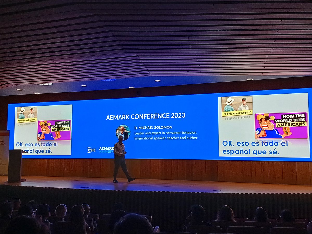 💥 Comienza Keynote Speaker con Michael Solomon organizado por <a href="/catedrafareces/">Cátedra FRA de DC</a> en #AEMARK23