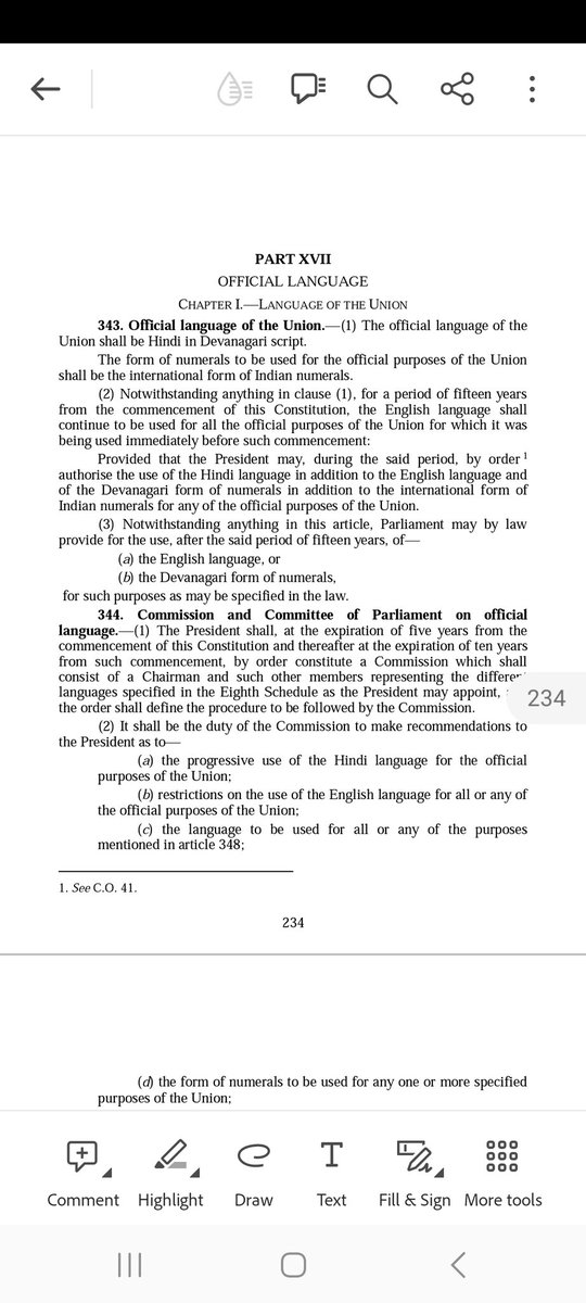 So Constitution ke pujari dont read the Constitution. Please read Article 343.
#officiallanguage
#Bharat
#Hindi