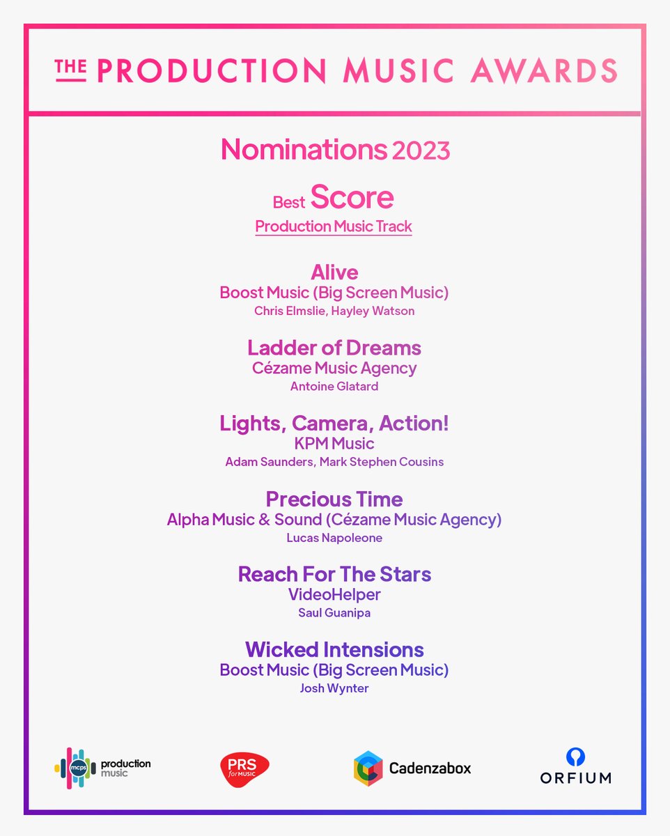 Cous_Saun_Music's tweet photo. We’re thrilled to be nominated for best score at the 2023 @ProdMusAwards .

“Light’s, Camera, Action!’ is from our recent ‘Golden Age of Hollywood’ album for @wearekpm, performed by the wonderful City Of Prague Philharmonic Orchestra, conducted by @PeteBHarrison.
#pmawards https://t.co/HDejTglwCo