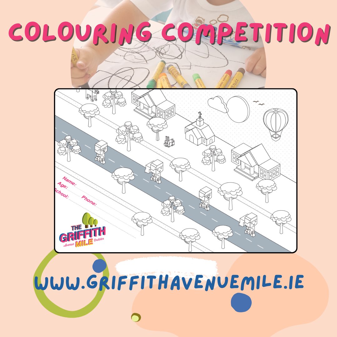 It's the moment you've all been waiting for. The annual Griffith Avenue Mile Colouring Competition is live. For all kids, and anyone who considers themselves a kid! Get your downloadable sheet on our website - link in bio #GriffithAvenueMile #GAM23