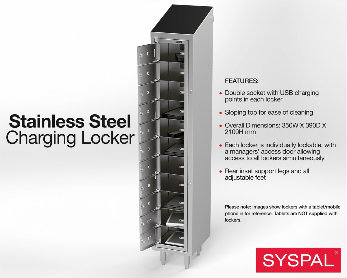Syspal_Ltd's tweet image. Offering two sockets &amp;amp; two USB charging points in each compartment, SYSPAL's charging lockers support the charging of various devices, including iPads, tablets, phones, and other portable electronic gadgets.

Learn more: tinyurl.com/charging-locke…

#ChargingLockers #DeviceCharging