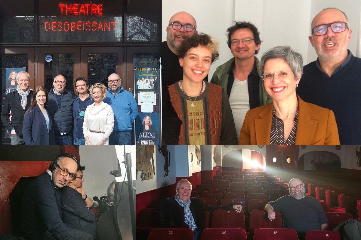 Label_Image_Doc's tweet photo. Bravo à Patrice Bousquet , le réalisateur et à Franck Salomé, l’auteur. Merci au Théâtre des 2 Ânes pour son accueil.👏👏
HUMOUR GAUCHE-DROITE, le documentaire, c’est Lundi 11 Septembre à 22h50 sur Paris Première.📺
#patricebousquet #francksalomé #madelainecoesy https://t.co/Woi7kfFIdB
