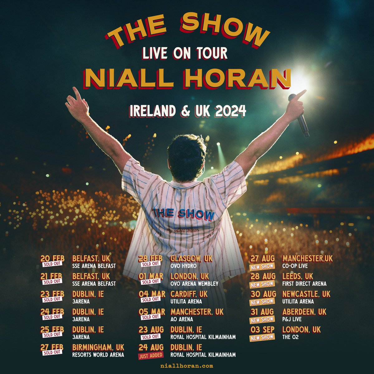 absolutely mindblown that new Dublin date has sold out already!!! Just added a second date which is on sale now: ticketmaster.ie/niall-horan-ro…

Cannot wait to see you all next year.