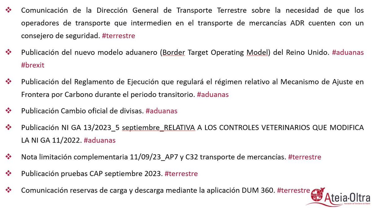 #ATEIAYCIRCULARES | Circulares destacadas, enviadas esta semana a nuestros asociados:
#soydeateiamadrid #circulares #asociados #ateia