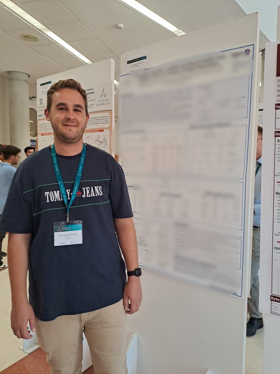 QBIScat_UdG's tweet photo. .@dcapellan98 and @amalvarez98 (PhDs students in our group) presented their research in the poster session in @eucomc2023.
Well done! 

@MiquelCostas @IQCCUdG @udgdoctorat @UdGRecerca https://t.co/bMES5Ygdy1