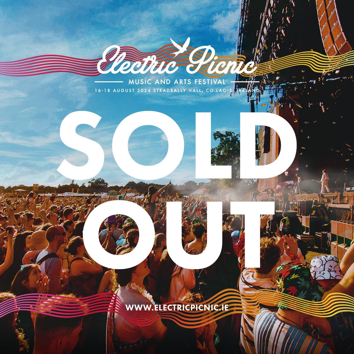 WOW!✨ Just like that, Electric Picnic 2024 is COMPLETELY sold out! 🥳✨ If you managed to secure a golden ticket, we’ll see you in Stradbally next year! 🎪✨ We can hardly wait! 🥰🫶 #EP24 #ElectricPicnic