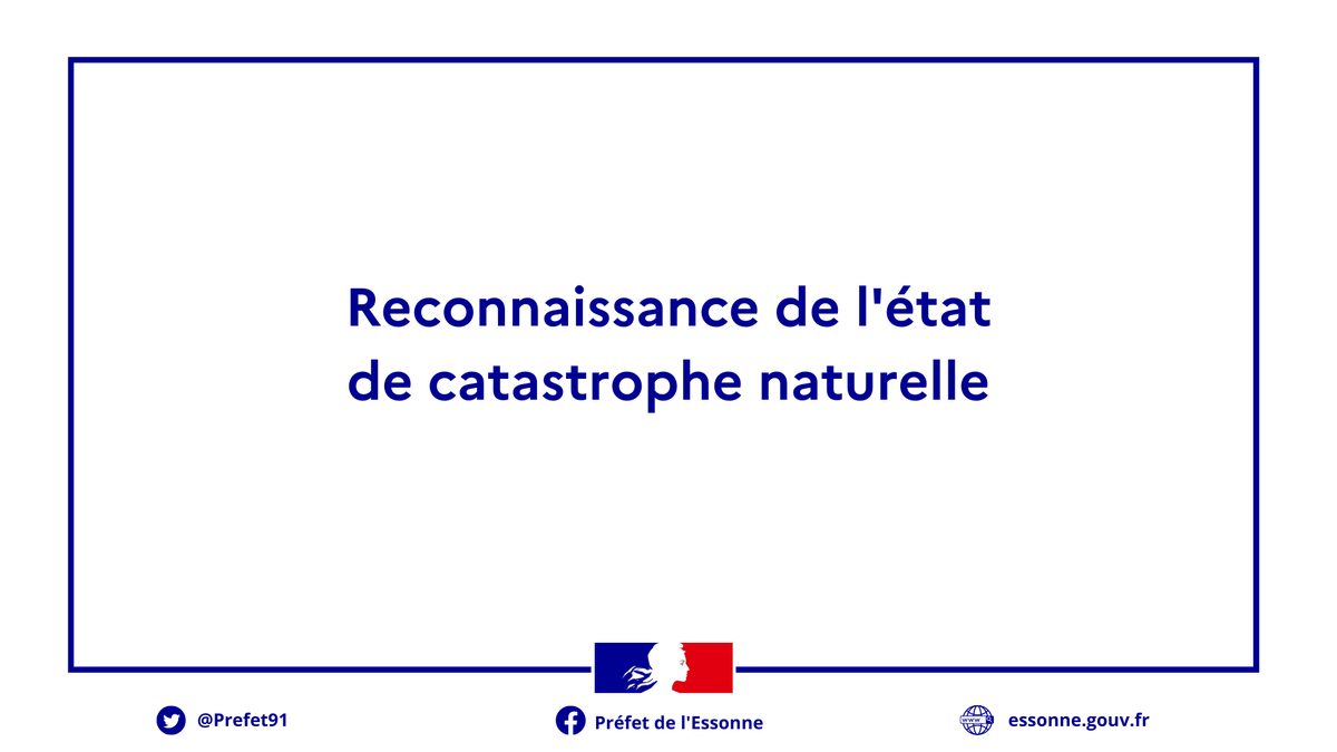 #Essonne | Par arrêté, les communes d'Igny, Orsay, Palaiseau, Verrières-le-Buisson et Villiers-le-Bâcle ont été reconnues en état de catastrophe naturelle pour sècheresse

👉Les sinistrés ont un délai de 30 jours pour contacter leurs assureurs

➕ infos : urlz.fr/nvBy