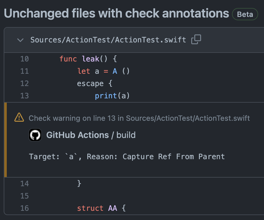 yume190's tweet photo. 把 leak detect 整合到 github action
#SwiftSyntax
#SourceKitten https://t.co/IXweo8FM7g