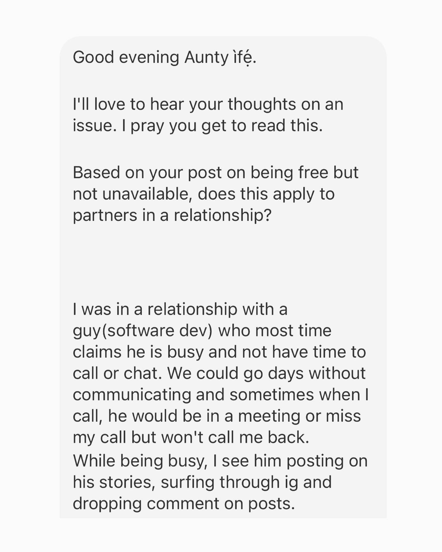 Ìfẹ́ on X: &ldquo;Swipe: You&rsquo;re not being insensitive, you&rsquo;re in a 