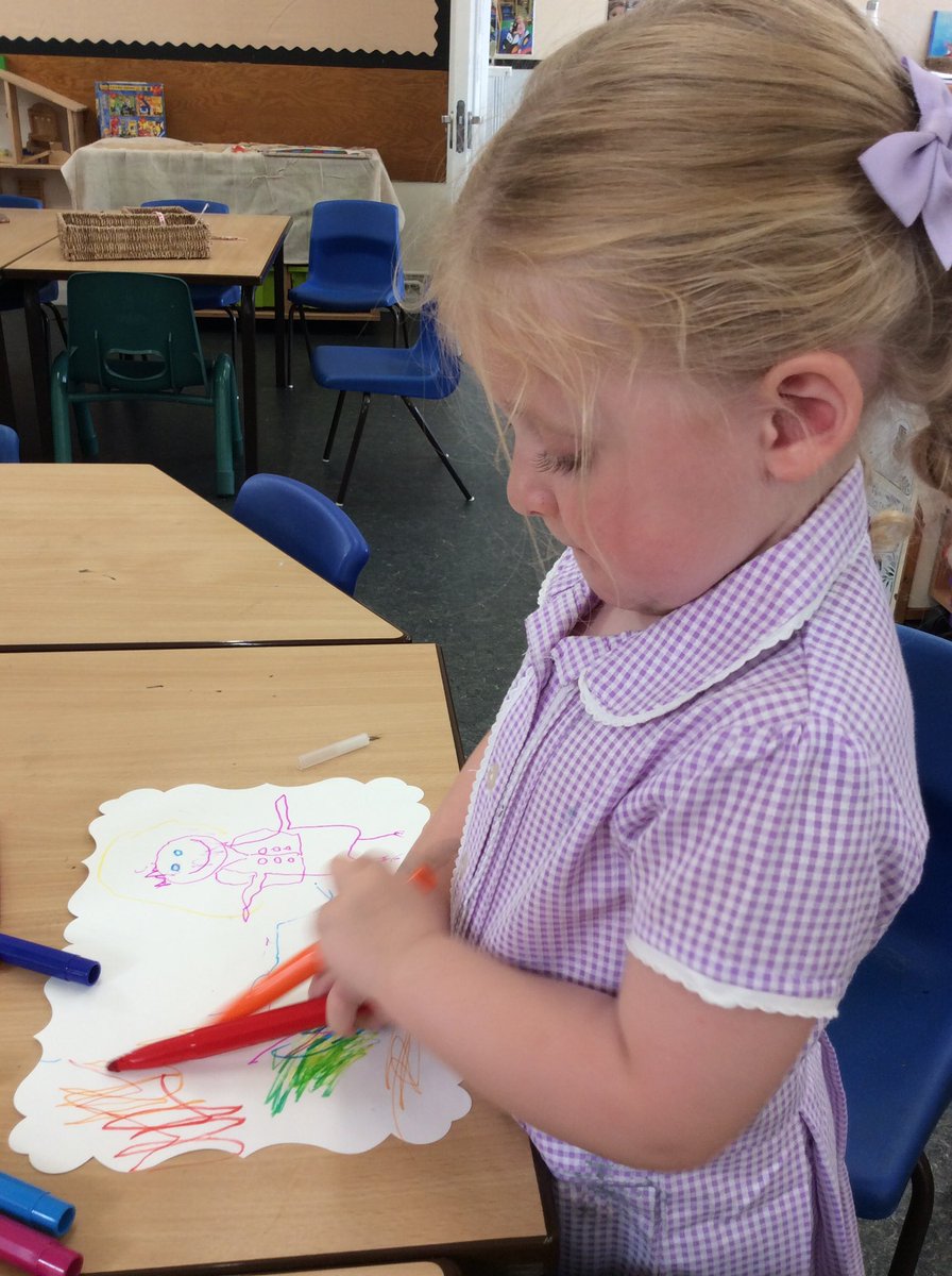 TadPrimaryAcad's tweet photo. Team Venus are really enjoying their mark making. Even our newest members of the team are showing of their amazing skills. #TadcasterEYFS #Tadcasterwriting @eboractrust @Talk4Writing https://t.co/5xmK4zDji1