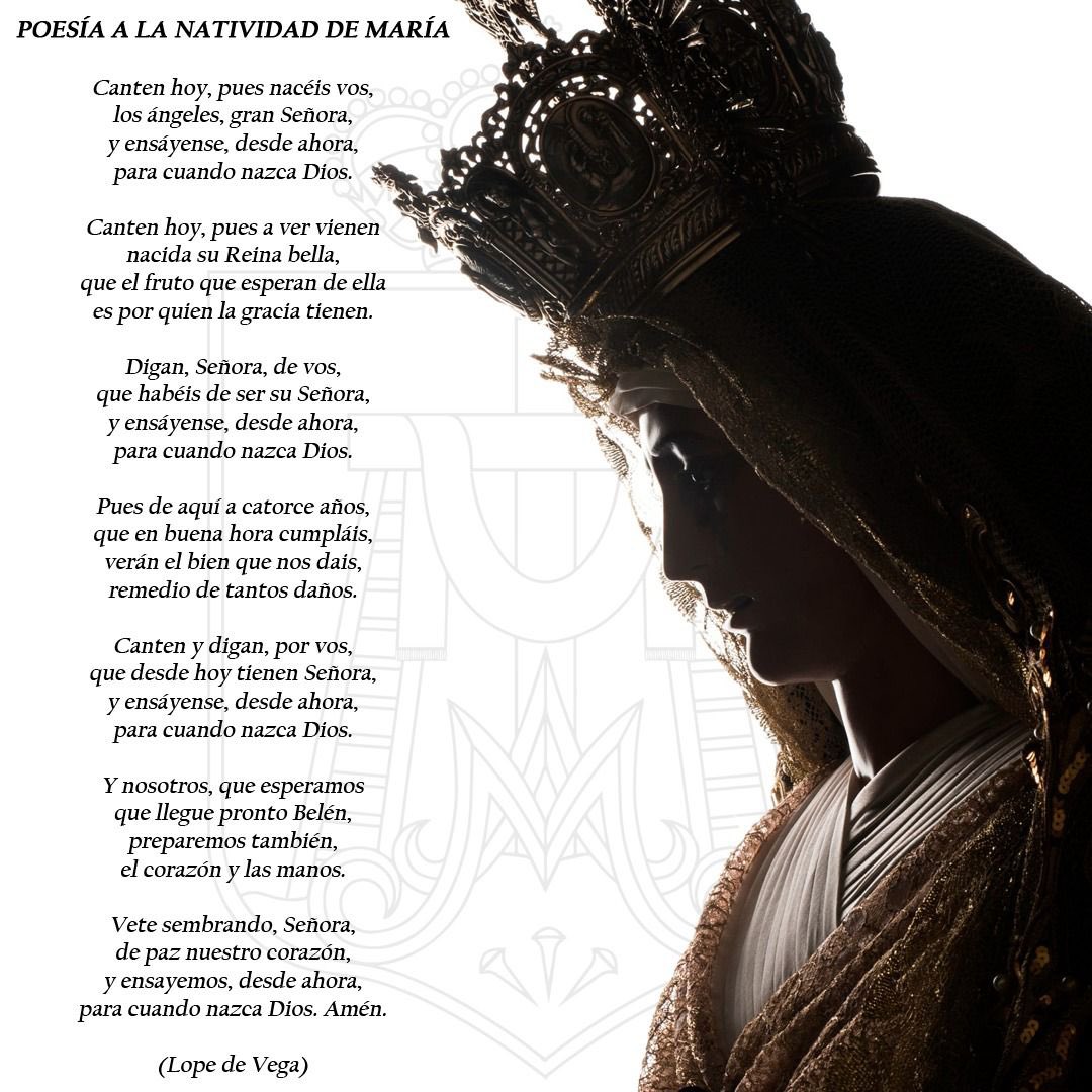 soledaddealcala's tweet photo. FIESTA DE LA NATIVIDAD DE LA BIENAVENTURADA VIRGEN MARÍA
 
Mt 1, 1-16. 18-23
La criatura que hay en ella viene del Espíritu Santo

#soledadydescendimiento #alcaladehenares #evangeliodeldía https://t.co/c2cviYDtBZ