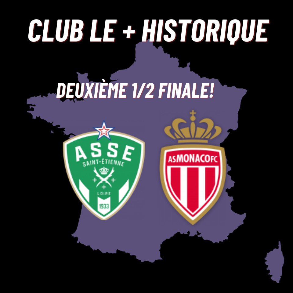 MeteoFootMaps's tweet photo. 💥 ET DONC la DEUXIÈME 1/2 FINALE AUJOURD'HUI !

✍️Qui rejoindra l'OM FINALE pour vous !?

🔔🔔SONDAGE à 12h :

➡️#ASSE - #ASM

🔥ÉNORME duel!

#Ligue1UberEats 
#PSG #ASMonaco #TeamOL #TeamOM  #FCL #TFC #SRFC #LOSC #MHSC #RCSA #OGCNice #CF63 #SDR #RCL #HAC #FCM #FCN #SB29 https://t.co/krIz1yZsAw