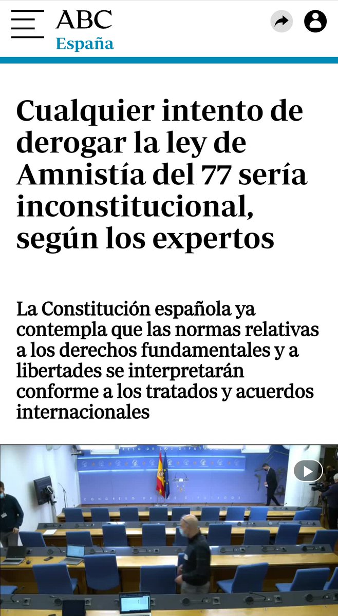 Al hilo del debate ¿jurídico? sobre la amnistía es bueno hacer un poco de memoria.
En 2021 (hace dos años nada más) los mismos expertos que hoy dicen que la amnistía es inconstitucional decían que lo inconstitucional es...quitar la amnistía!
Pero claro, esa era a los franquistas.