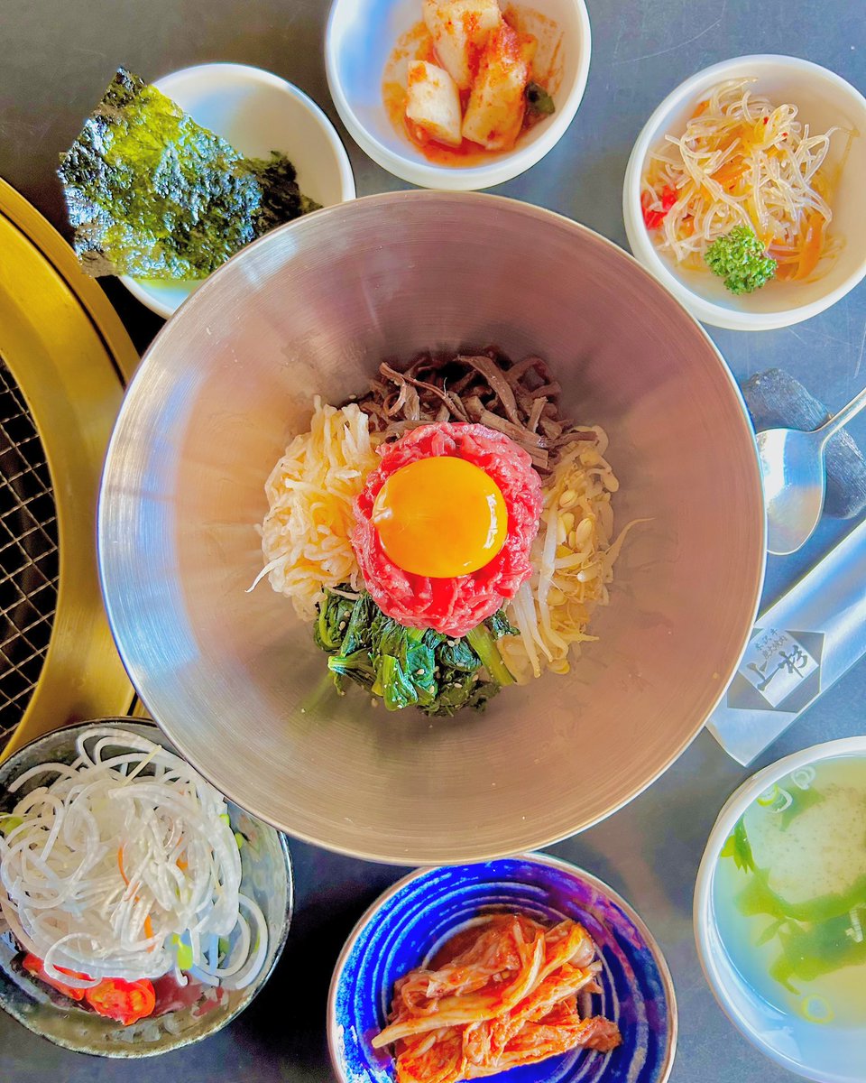meat_uesugi's tweet photo. 浜松まで届け🐦
【上杉浜松店限定ランチ】
米沢牛ユッケ風コンビーフビビンバランチ
1,650円
⭐️「Twitterみた」の注文で２００円引きします⭐️9/11までの三日間！ https://t.co/KBPgRyLTFD