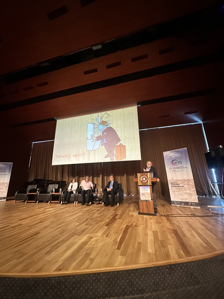 Teknoloji başkalarının aklına gelip bizim başımıza gelenlerdir. Prof. Dr. <a href="/alibaykali/">Ali Baykal</a> <a href="/IetcConference/">IETC Conference</a> #IETC2023