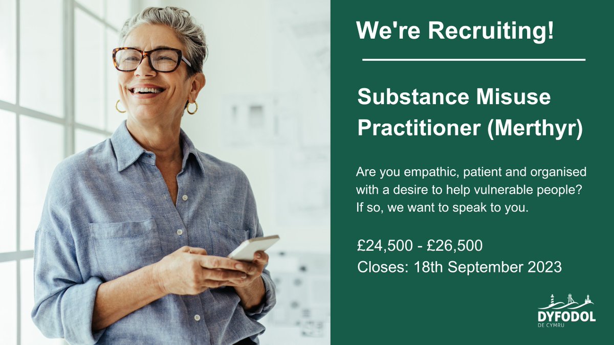 Are you passionate about helping people with complex needs and substance misuse issues? We're looking for empathetic individuals with a desire to help people make positive changes in their lives. Interested? Please apply! 
careers.g4s.com/en/jobs/dyfodo…