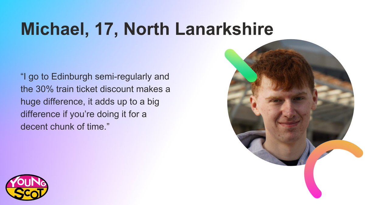 YoungScot's tweet photo. 🚌 The #FreeBusTravel for Under 22s has had a very positive impact on young people 

Michael spoke about how he uses his Young Scot National Entitlement Card @necscotland to make the most out of the travel discounts &amp; other opportunities ⬇️

https://t.co/8N2ImDkgX8 https://t.co/s1lWbFHyvb