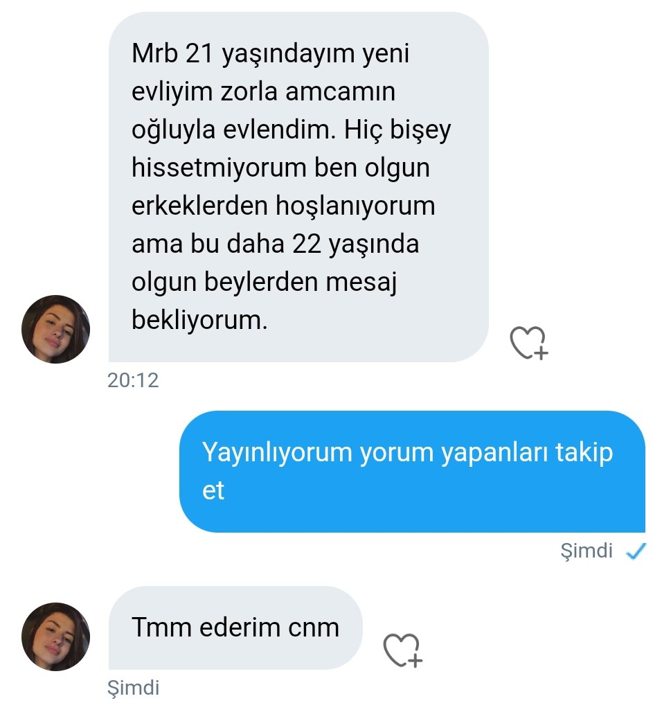 21 yaşına yeni evli Sinem hanım olgun sevgili arıyor yorumlarda kendinizi tanıtın.