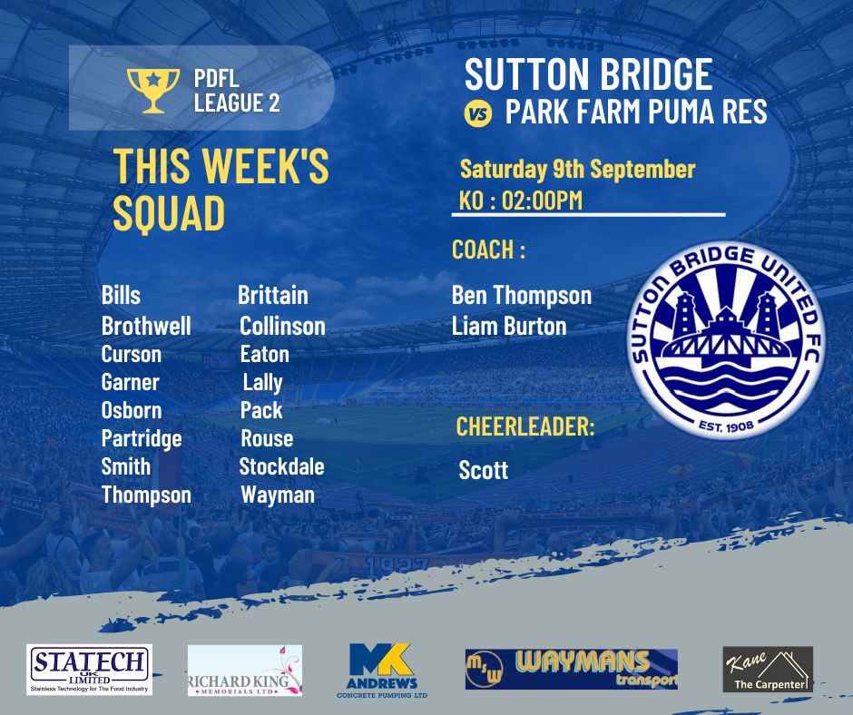 Our squad for this weekend