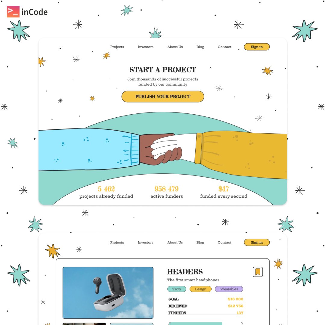 inCode_Systems's tweet image. Case: Fundraising Platform for Crowdfunding UI/UX Design 👨💻
Ready for a new project? Use the code word "inCode" and get a free Project Charter for web development. 🥰 Shoot us a message to hello@incode-systems.com
#inCodeSystems_projects #FundraisingPlatform #UIUX