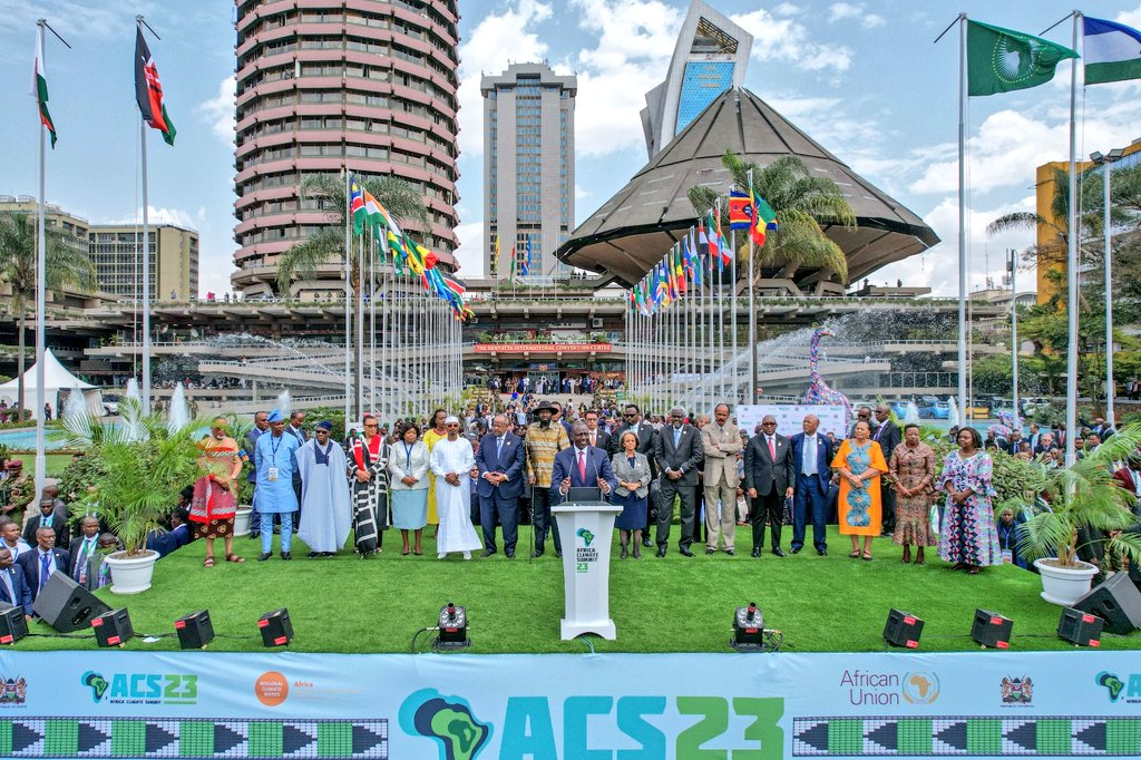 IsVivienne's tweet photo. The #AfricaClimateSummit23 ended on a high note; calling for immediate action policies supporting research,  strengthening of on-going environmental conservation measures &amp; cancellation of International debt among others. 
#ACS2023
#Decarbon
#climatefinance #NairobiDeclaration https://t.co/VtaqJB6kOu