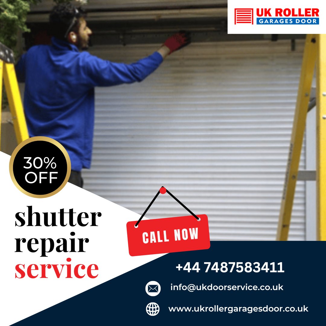 ukrollerdoor's tweet photo. Need shutter repairs? Don't miss our exclusive offer! Get 30% discount on our Shutter Repair Service. Call now to secure your appointment: +44 7487583411
Website: https://t.co/9GBIirctvh
Google My Business: https://t.co/R1dorLjFOv
#ukrollergaragesdoor #shutterrepairservice #uk https://t.co/CpIERf6laL