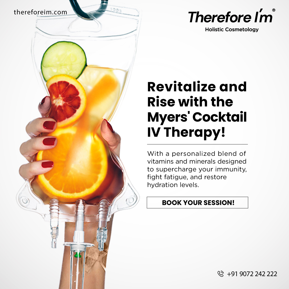 thereforeim_'s tweet photo. Ready to supercharge your vitality? Our Myers' Cocktail IV Therapy is your secret weapon for immunity, energy, and hydration. Book your session today at Therefore I'm!

#THIM #ThereforeIm #cosmetologyclinics #thim  #skincare #ivtherapy #myerscocktail #immunityboost #hydration https://t.co/iFIwKPanYy