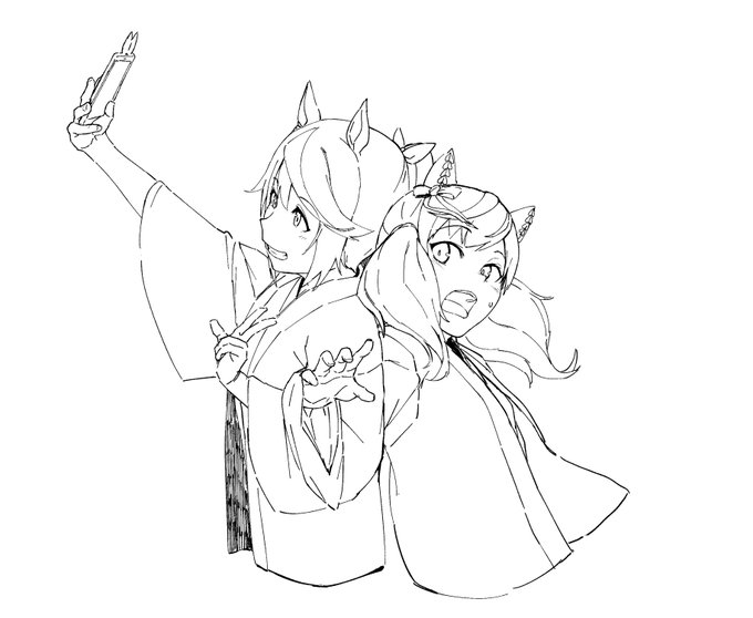 二人絵のタグ見たので気に入ってる4枚再掲 