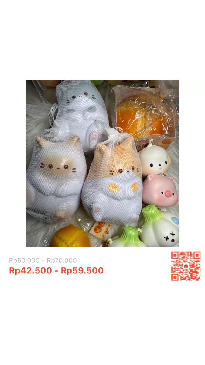 wts squishy, siapa tau msi ada yg minat sm squishy ☺️ aku ada jual mrka harganya dibawah 70k semua lagi diskon 15%, bisa lsng click link buat co! bisa shopee live jg 🥰
shp.ee/awkaun7