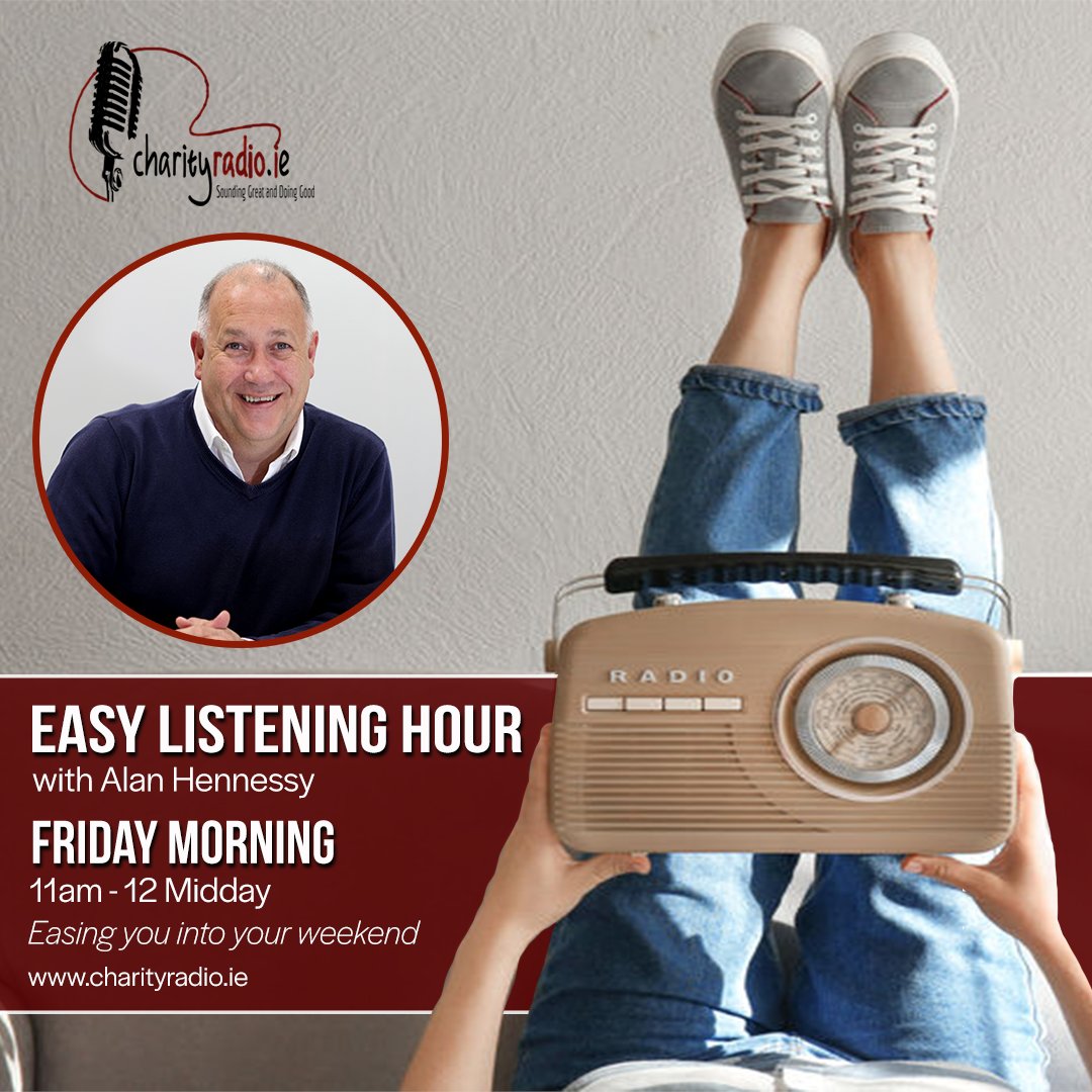 Chill out and grab a coffee in the sun this morning from 11am The Easy Listening Hour with myself on charityradio.ie Easing you into your weekend! #EasyListeningmusic #CharityRadio #WeekendVibes