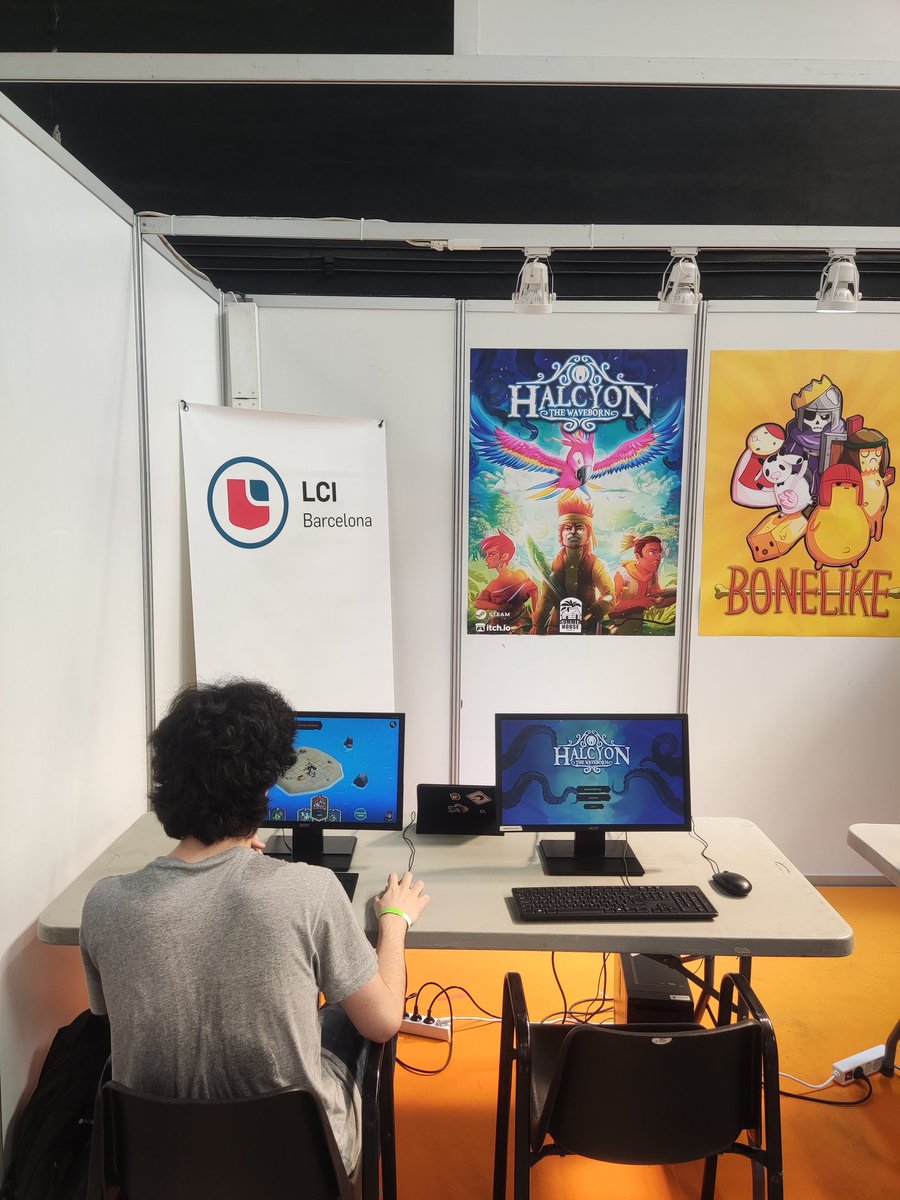 SummerHouse_G's tweet photo. Estamos en la @IndieDevDay, os esperamos para probar Halcyon y conoceros a todos! https://t.co/HfmSnmnQxB