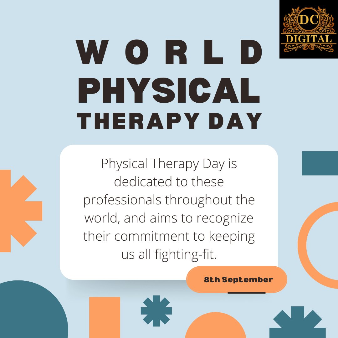 World Physical Therapy Day is an annual global event that aims to raise awareness about the importance and benefits of physical therapy in improving the health, mobility, and quality of life of individuals.

#physicaltherapy #september #dcdigital #physio #physicaltherapyday