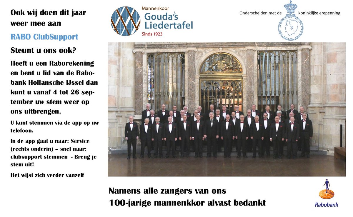 Gouda's Liedertafel (@mvc_glt) on Twitter photo 