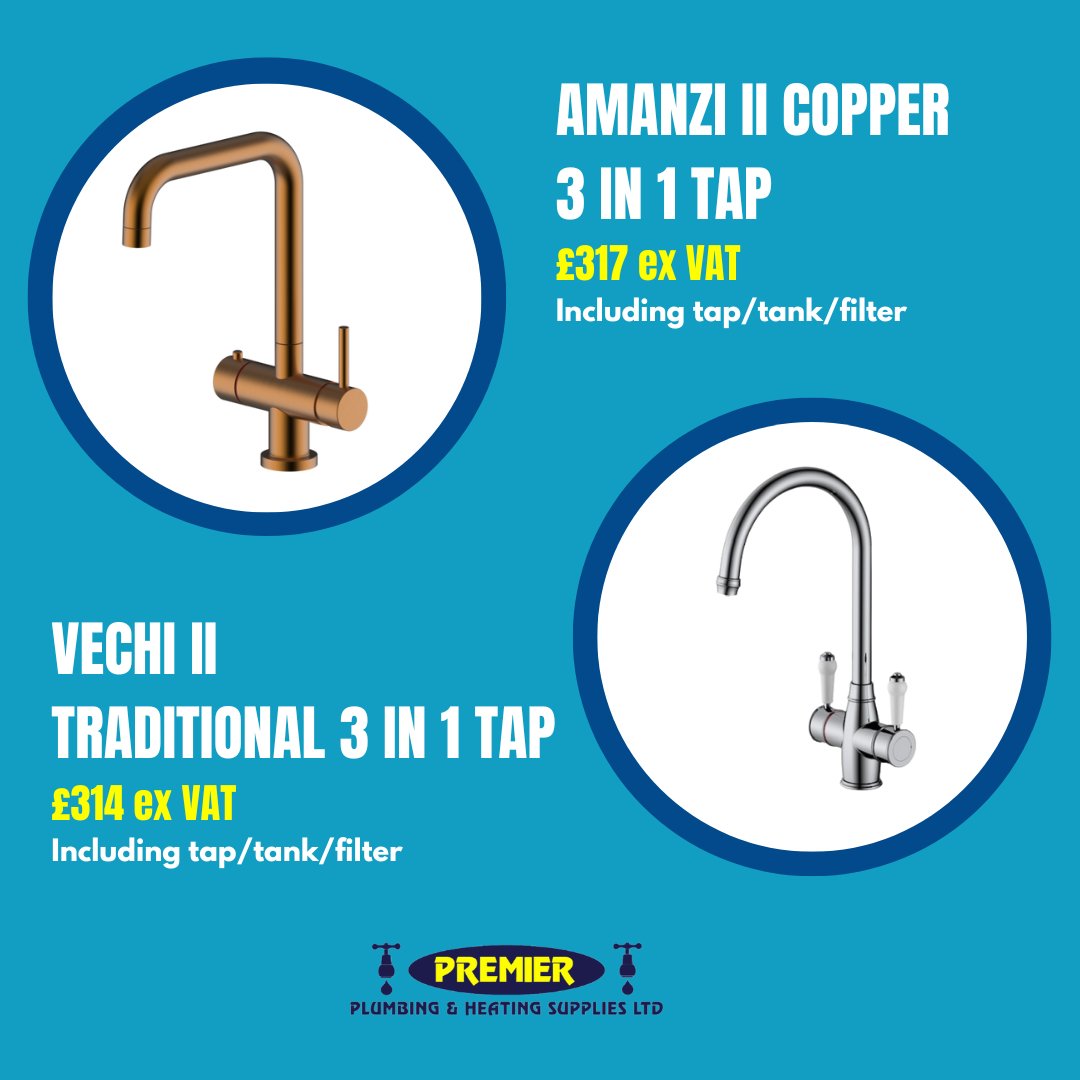 PremierPlumbin1's tweet image. More and more homes are saying farewell to the kettle in favour of the boiling water tap. 💧

We have a selection of hot water taps available to buy online or in-store. ✔️

#KitchenTap #KitchenProducts #HomeDesign #KitchenInspiration #KitchenTrends #KitchenPlumbing