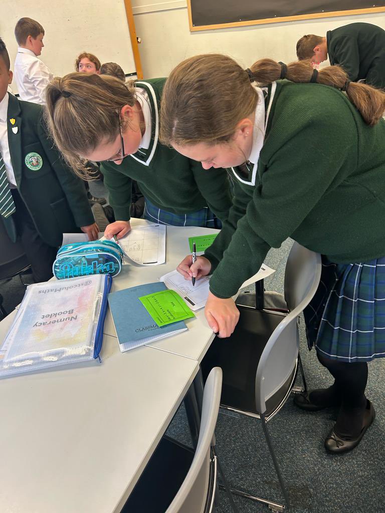 stcoluMaths's tweet photo. This morning SI took on the role of ‘algebra experts’. Feel free to test them on all things substitution the next time you see them! 

#ThisIsStColumbas #beyourbest #mathsisfun https://t.co/M4HllQT0D0