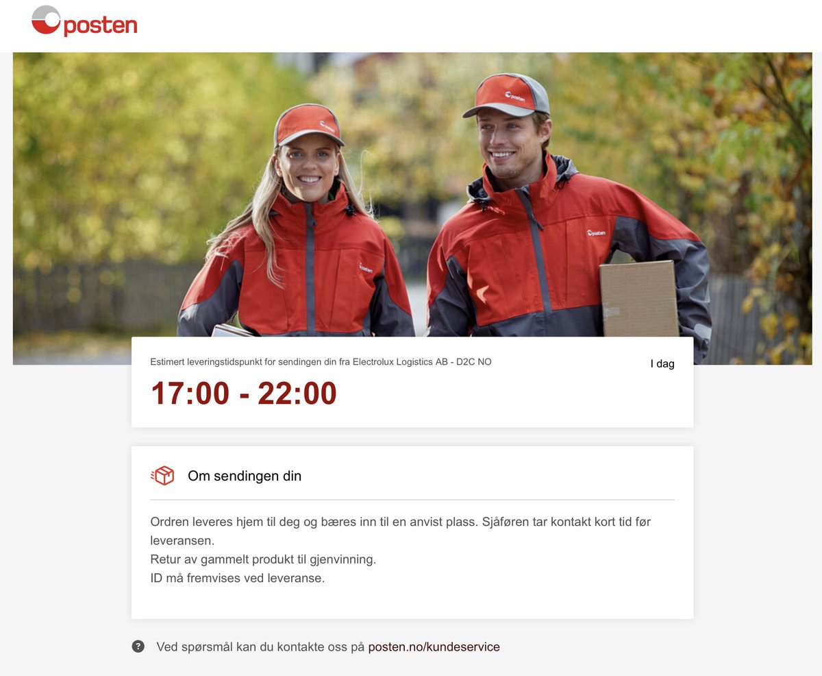 Hei, <a href="/postennorge/">Posten Bring AS</a>! Kan dere se hvilken av disse leveringene i dag som er til Breidablikkveien, og hvilken som er til Kastellhagen? Begge leveransene er for både levering og henting av en vaskemaskin og tørketrommel. Dere har forvekslet dem.