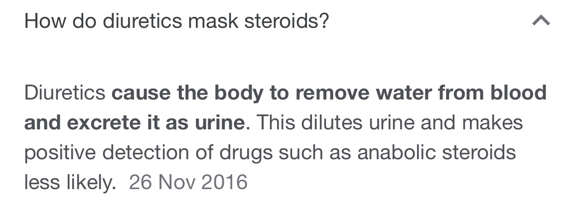 Donnyboyyo's tweet photo. @Philip98EFC @MichaelBensonn His excuses was the weight loss excuse. That was just an excuse but the drug he took was a PED that has 2 major benefits. It helps you get into shape faster and also it helps masks the use of other PEDs. So, it’s banned for 2 reasons.

A PED is a PED lad no 2 ways about it. https://t.co/OiZQ1vhn7u