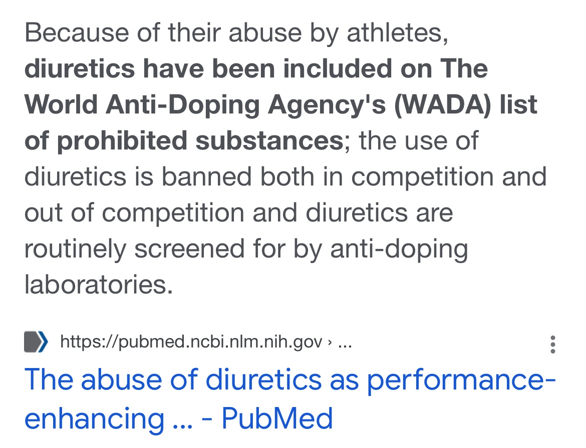 Donnyboyyo's tweet photo. @Philip98EFC @MichaelBensonn His excuses was the weight loss excuse. That was just an excuse but the drug he took was a PED that has 2 major benefits. It helps you get into shape faster and also it helps masks the use of other PEDs. So, it’s banned for 2 reasons.

A PED is a PED lad no 2 ways about it. https://t.co/OiZQ1vhn7u