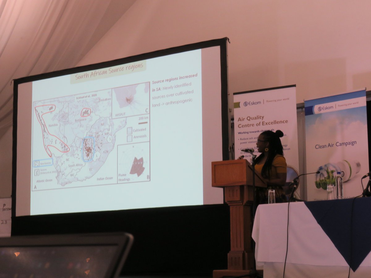 M Maliage talks about how "Synoptic Weather Patterns associated with Significant Dust Storm Events over South Africa"
#NACA2023 #CollaboratingForCleanAir #AirPollution #ClimateChange #CleanAir