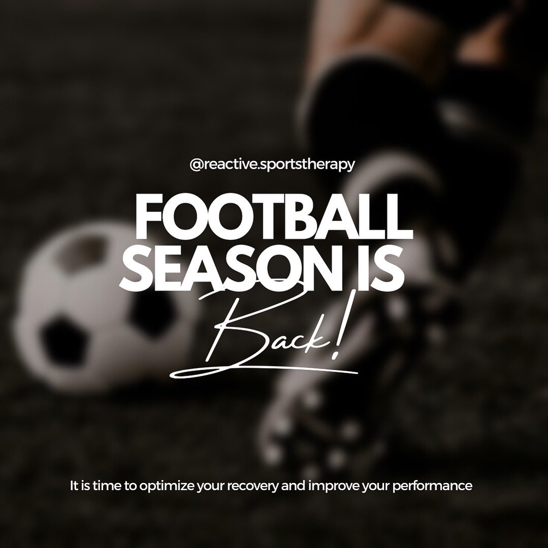 reactivebda's tweet image. If you are a football player, remember recovery is essential! Giving yourself time to recover will help you continue playing, minimise injury risk and improve your performance. 

→ Don’t forget that we offer 25% off on sports massages on Fridays and Saturdays!