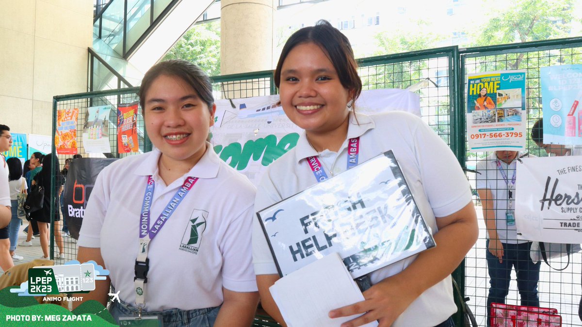 DLSU_LAMB's tweet photo. Hey there, froshies!
Indeed, it's been our pleasure to assist you as you travel through your Lasallian journey. We, the Lasallian Ambassadors are honored to see and meet you, ID123 Passengers for this flight!
Animo La Salle! πΉπ
#LPEP2K23
#AnimoFlight https://t.co/AhjzBikFMv