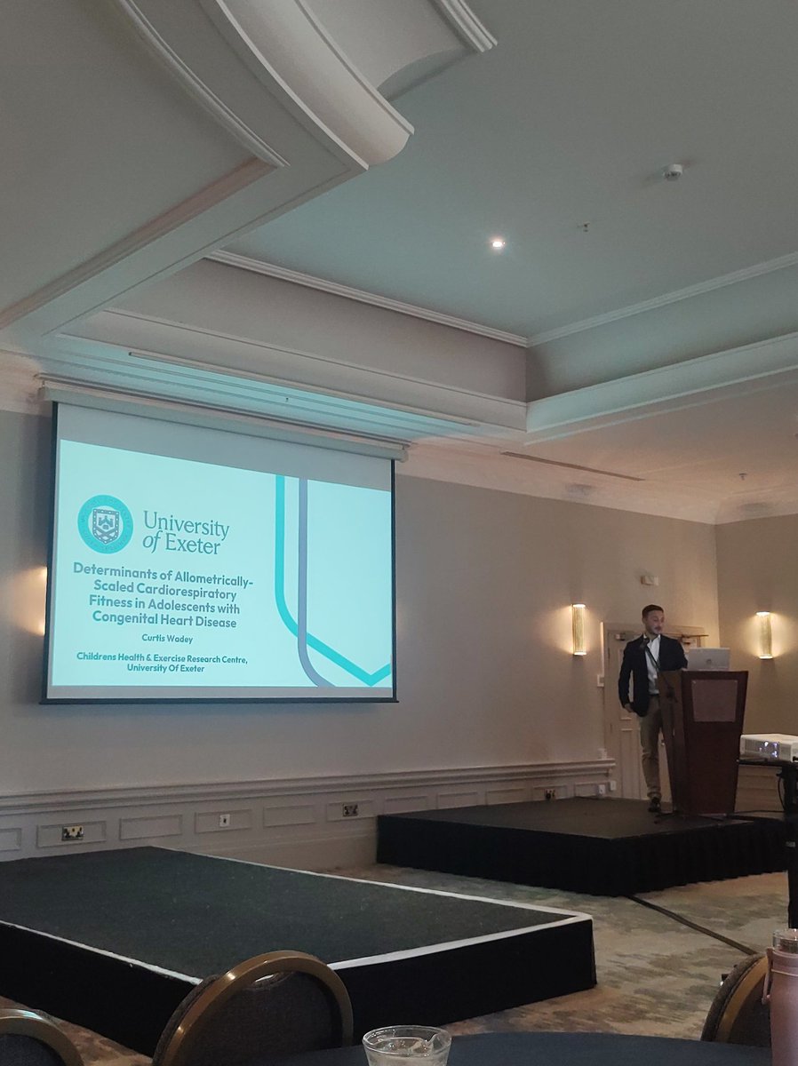 PWP2025's tweet photo. This is @CWsport1 from @CHERC_UoE at @UniofExeter presenting on the determinants of allometrically-scaled cardiorespiratory fitness in adolescents with congenital health disease #PWP2023 https://t.co/bOQhNGigFg