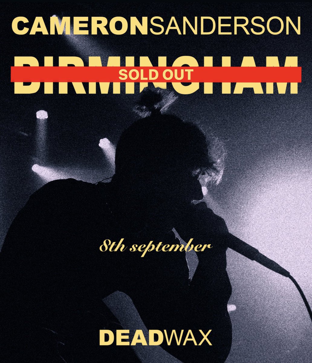 Birmingham. Sold Out. The heck. See you tonight. Bring your A game. I’m gonna give you all the energy you deserve. 💜