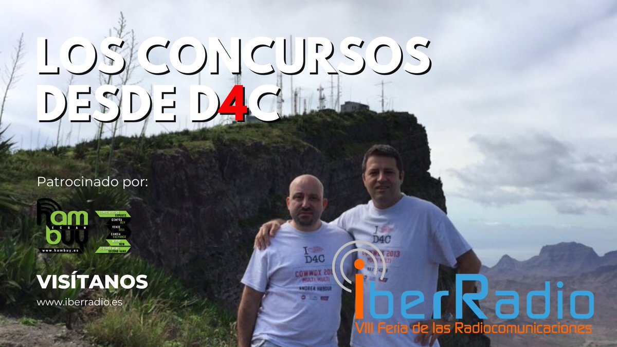 IberRadio's tweet photo. Massimo IZ4DPV y Andrea @hb9dur nos hablarán de la evolución de la súper estación D4C/D4Z @D4C_team que es un referente mundial en concursos en todas las modalidades y bandas. Nos contarán detalles de su experiencia es una de las mejoras estaciones del mundo, ¿te lo vas a perder? https://t.co/k3L1g54xEW
