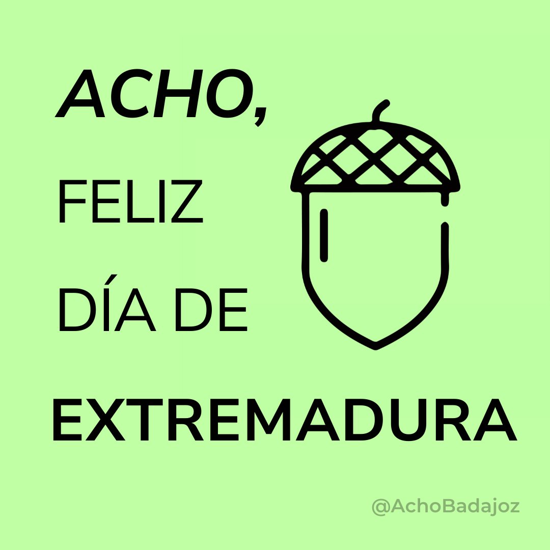 Acho Badajoz tweet media