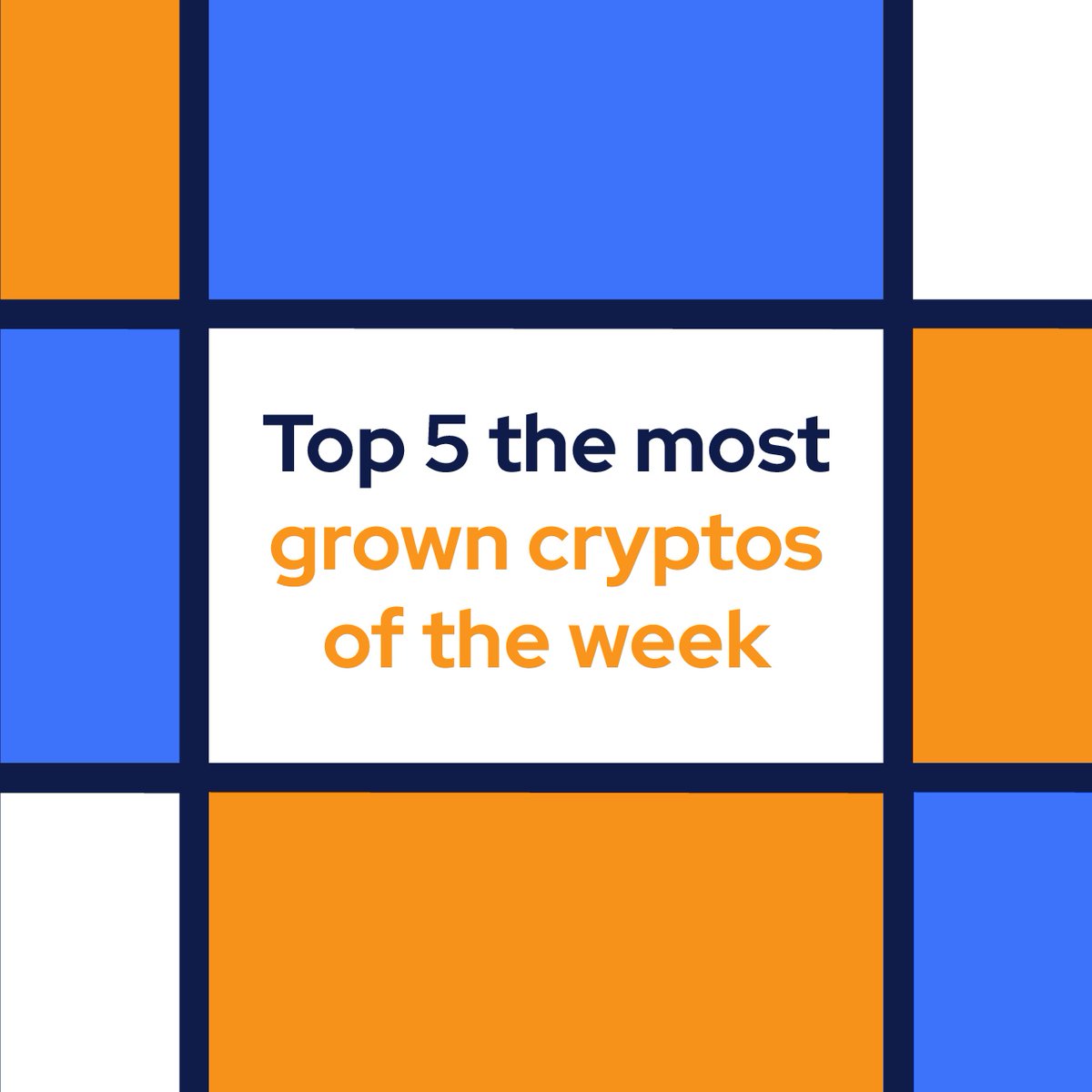 To wrap up the week, here’s a list of the #cryptocurrencies with the highest growth:

Synthetix SNX — 14.59%
IOTA MIOTA — 12.19%
Render RNDR — 8.94%
Stellar XLM — 8%
Neo NEO — 4.59%

You can #buy and #sell #SNX, #MIOTA and #XLM at SpectroCoin.