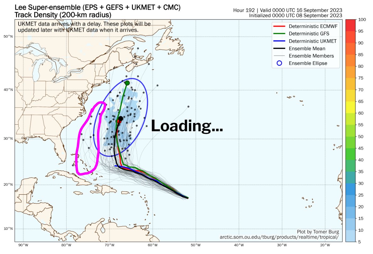 Even though almost all of the ensemble blend members don't touch the USA, its all about the trends at this point versus actual individual operational model output.  Therefore, lets watch how the some of these western players shake out.  The farther west we go the harder it is to