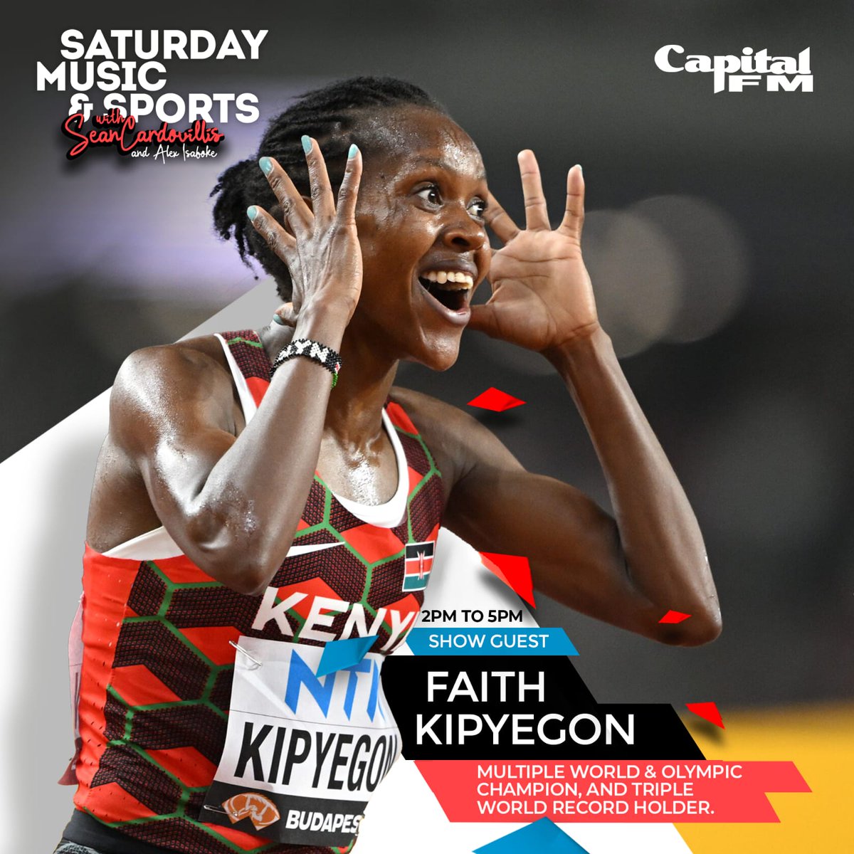 EXCLUSIVE: 3:30pm on Saturday Music & Sports, ONLY on @CapitalFMKenya. cc: @alexisaboke #seanknows